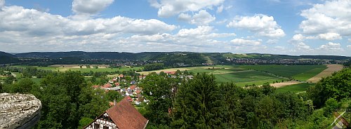 Blick von der Burg Guttenberg
